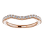 Serena Curved Pavé Diamond Wedding Ring