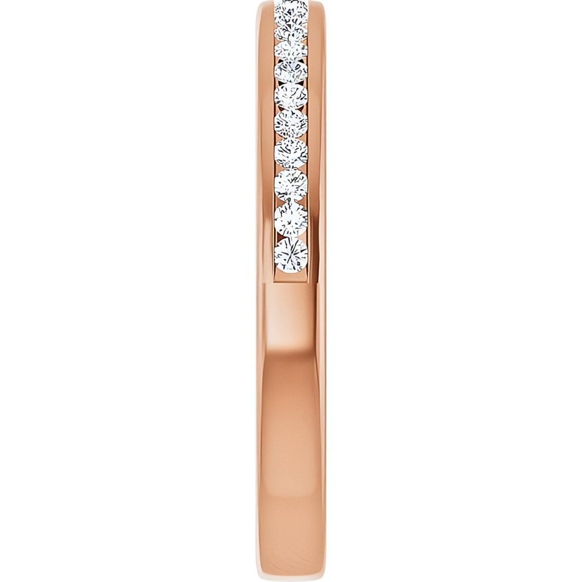 Hallie Channel Diamond Wedding Ring