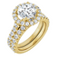 Ellie Halo Setting & Matching Wedding Ring
