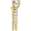 Esme Single Prong Bubble Setting & Matching Wedding Ring