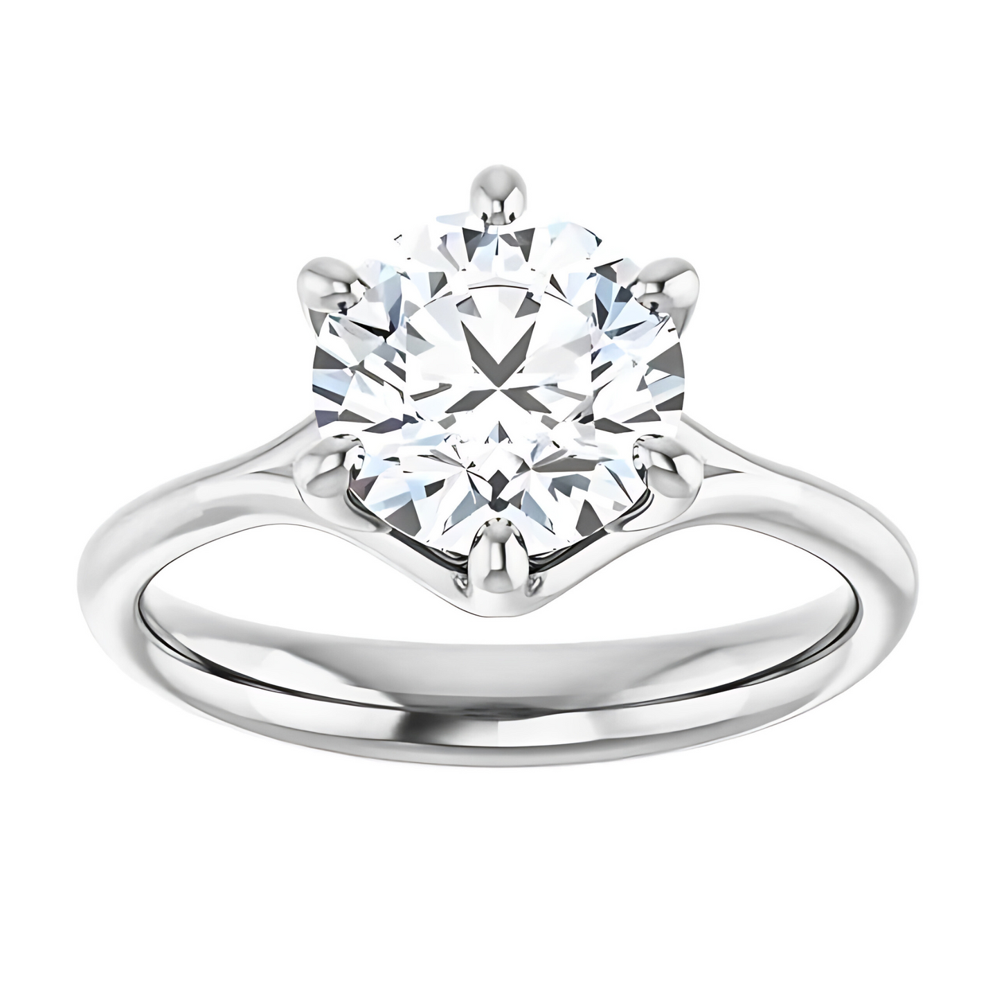 Harriet Solitaire Six-Prong