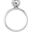 Olivia Round Moissanite Solitaire Engagement Ring