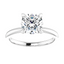 Olivia Round Moissanite Solitaire Engagement Ring