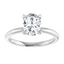 Olivia Oval Moissanite Solitaire Engagement Ring