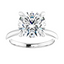 Olivia Round Moissanite Solitaire Engagement Ring