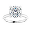 Olivia Round Moissanite Solitaire Engagement Ring