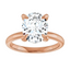 Olivia Oval Moissanite Solitaire Engagement Ring