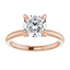 Olivia Round Moissanite Solitaire Engagement Ring