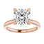 Olivia Round Moissanite Solitaire Engagement Ring