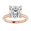 Olivia Round Moissanite Solitaire Engagement Ring