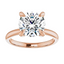 Olivia Round Moissanite Solitaire Engagement Ring
