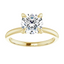 Olivia Round Moissanite Solitaire Engagement Ring