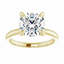 Olivia Round Moissanite Solitaire Engagement Ring