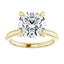Olivia Round Moissanite Solitaire Engagement Ring