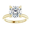 Olivia Round Moissanite Solitaire Engagement Ring