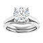 Campbell Curved Knife Edge Wedding Ring