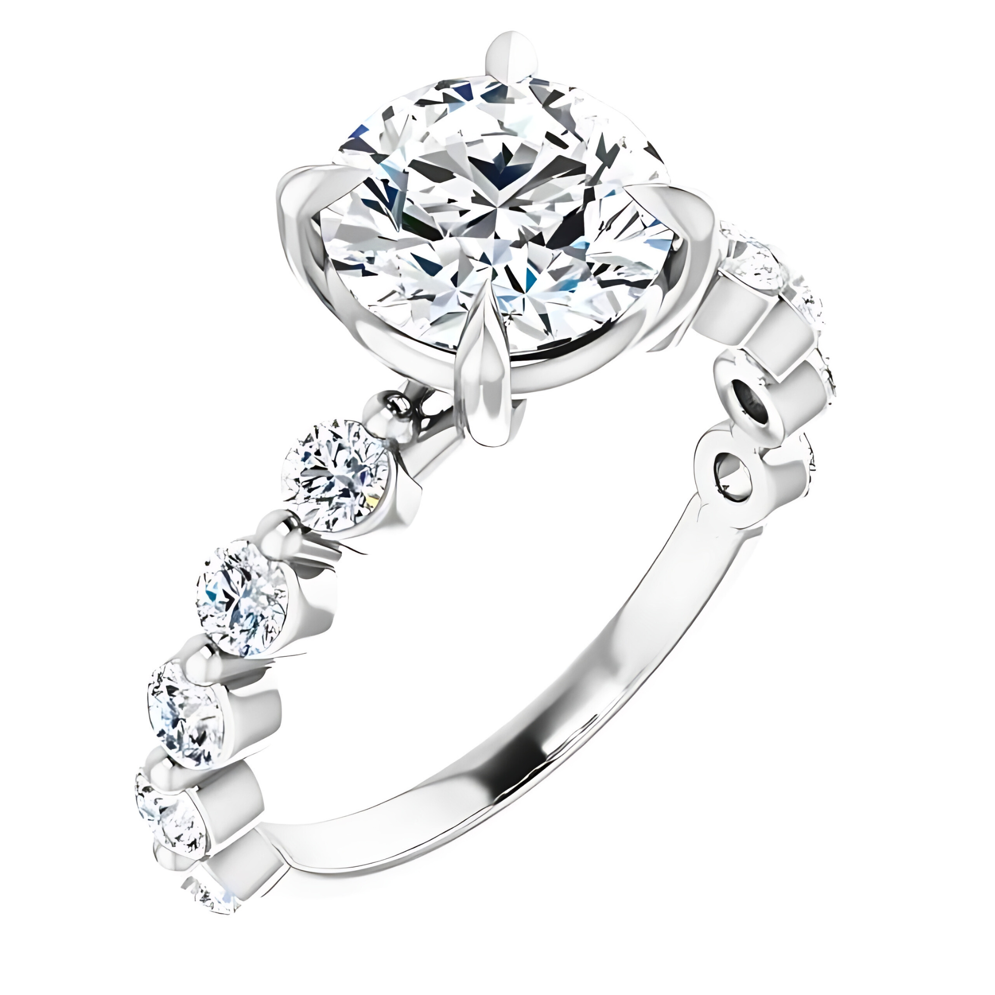 Esme Single Prong Bubble Setting