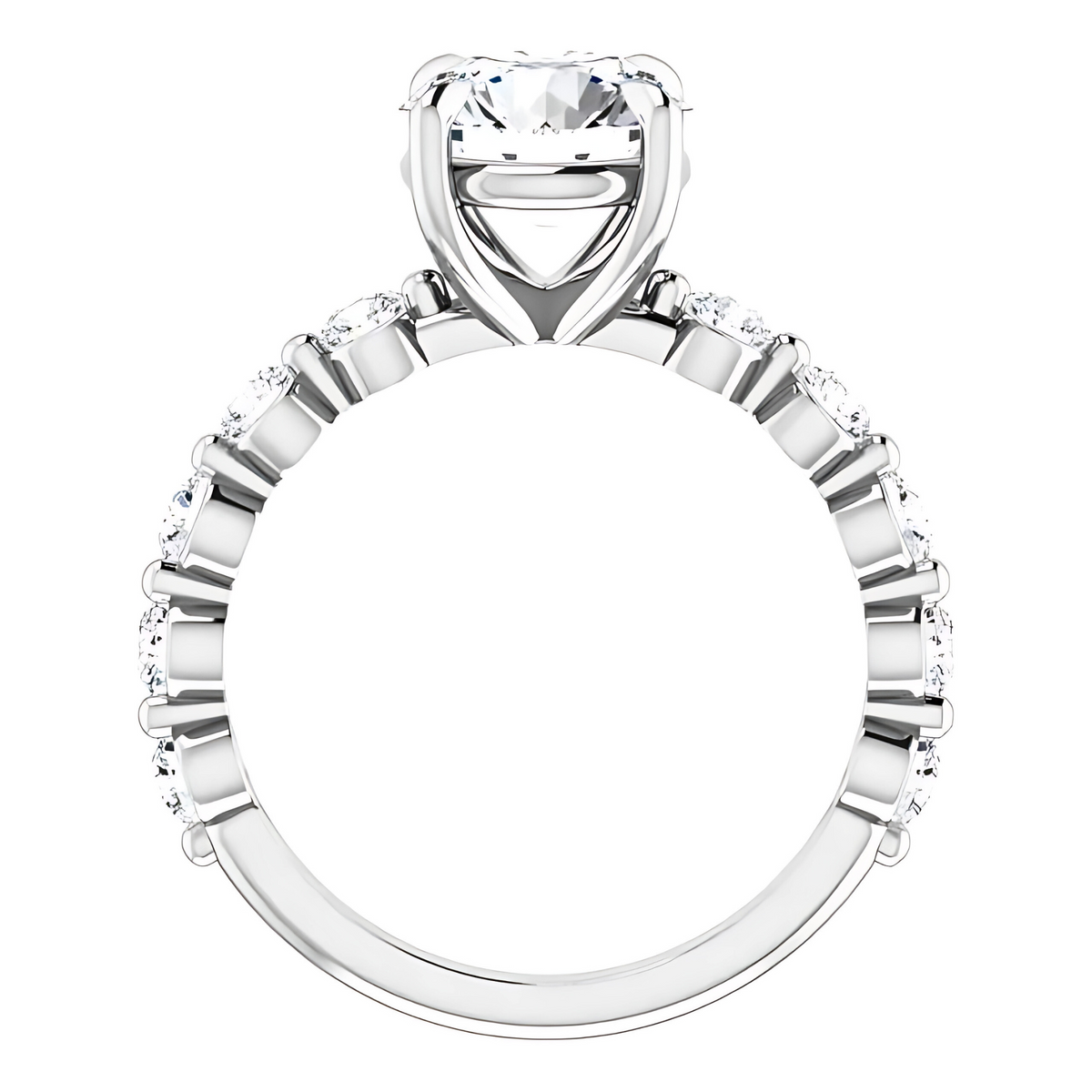 Esme Single Prong Bubble Setting