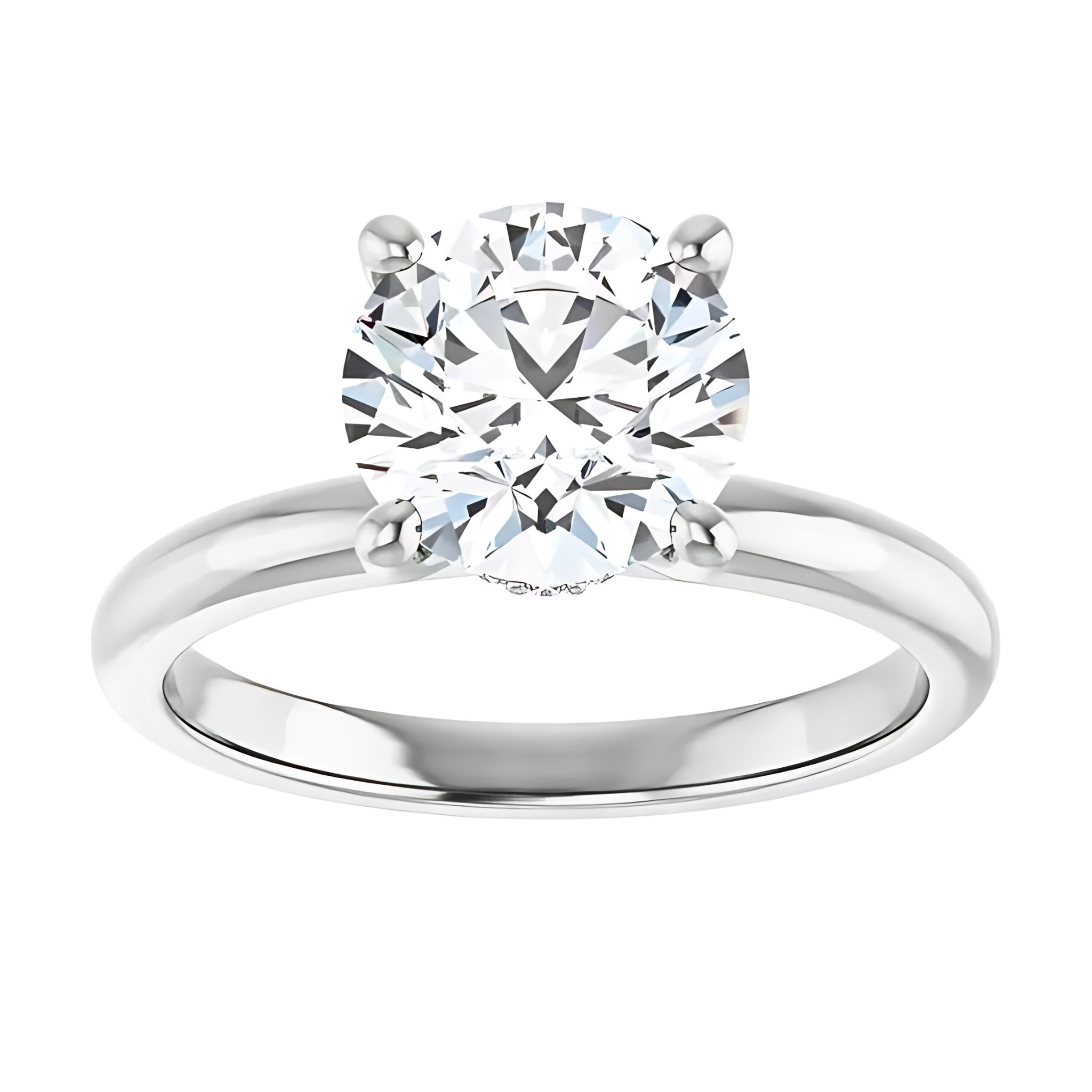 Celine Hidden Halo Solitaire Setting