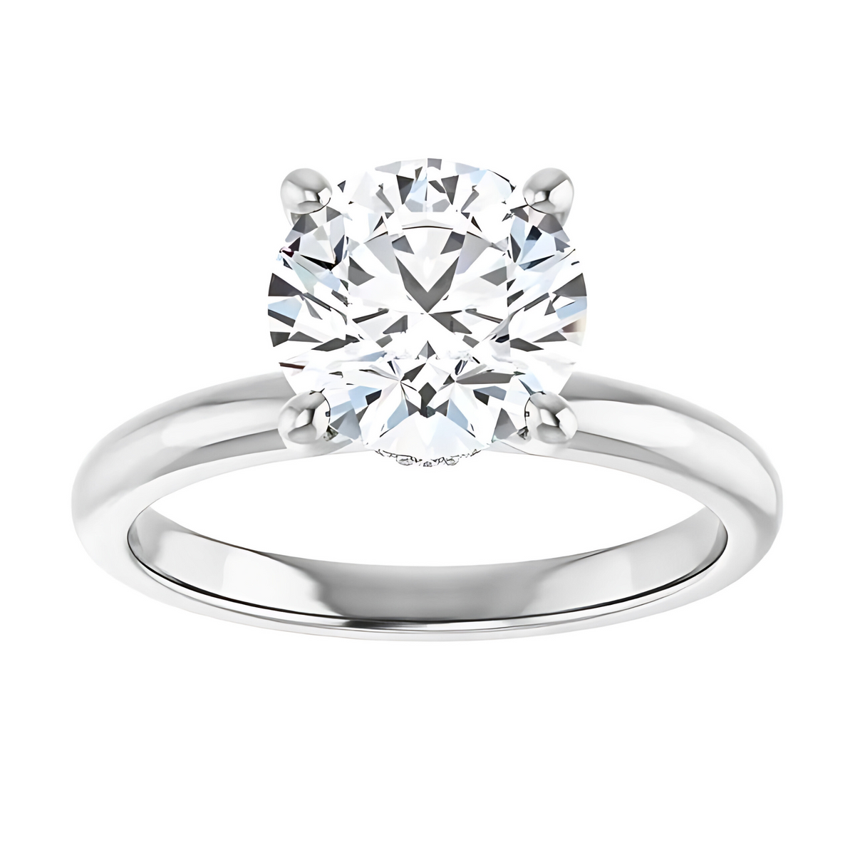 Celine Hidden Halo Solitaire Setting