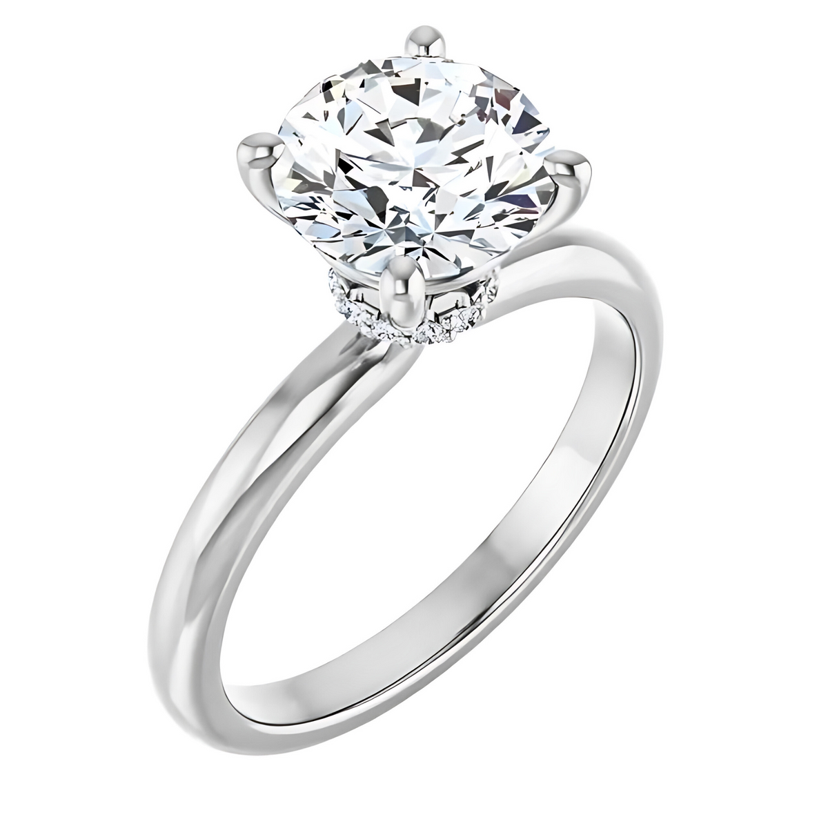 Celine Hidden Halo Solitaire Setting