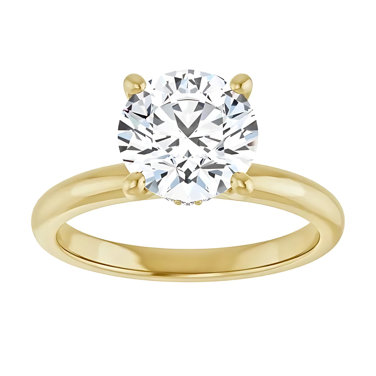 Celine Hidden Halo Solitaire Setting