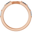 Andie Curved Baguette Diamond Wedding Ring