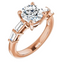 Lenora Baguette Accented Setting