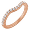 Summer Curved Pavé Diamond Wedding Ring