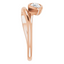 Dottie Pear Diamond Bezel Wrap Pinky Ring