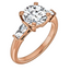 Lauren Three Stone Setting