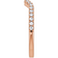 Summer Curved Pavé Diamond Wedding Ring
