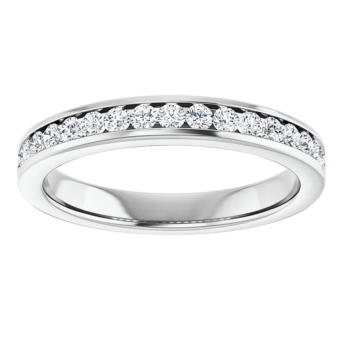 Hallie Channel Diamond Wedding Ring