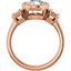 Giselle Three Stone Bezel Setting