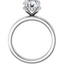 Blair Hidden Halo Solitaire Setting & Matching Wedding Ring