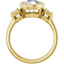 Giselle Three Stone Bezel Setting