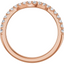 Summer Curved Pavé Diamond Wedding Ring