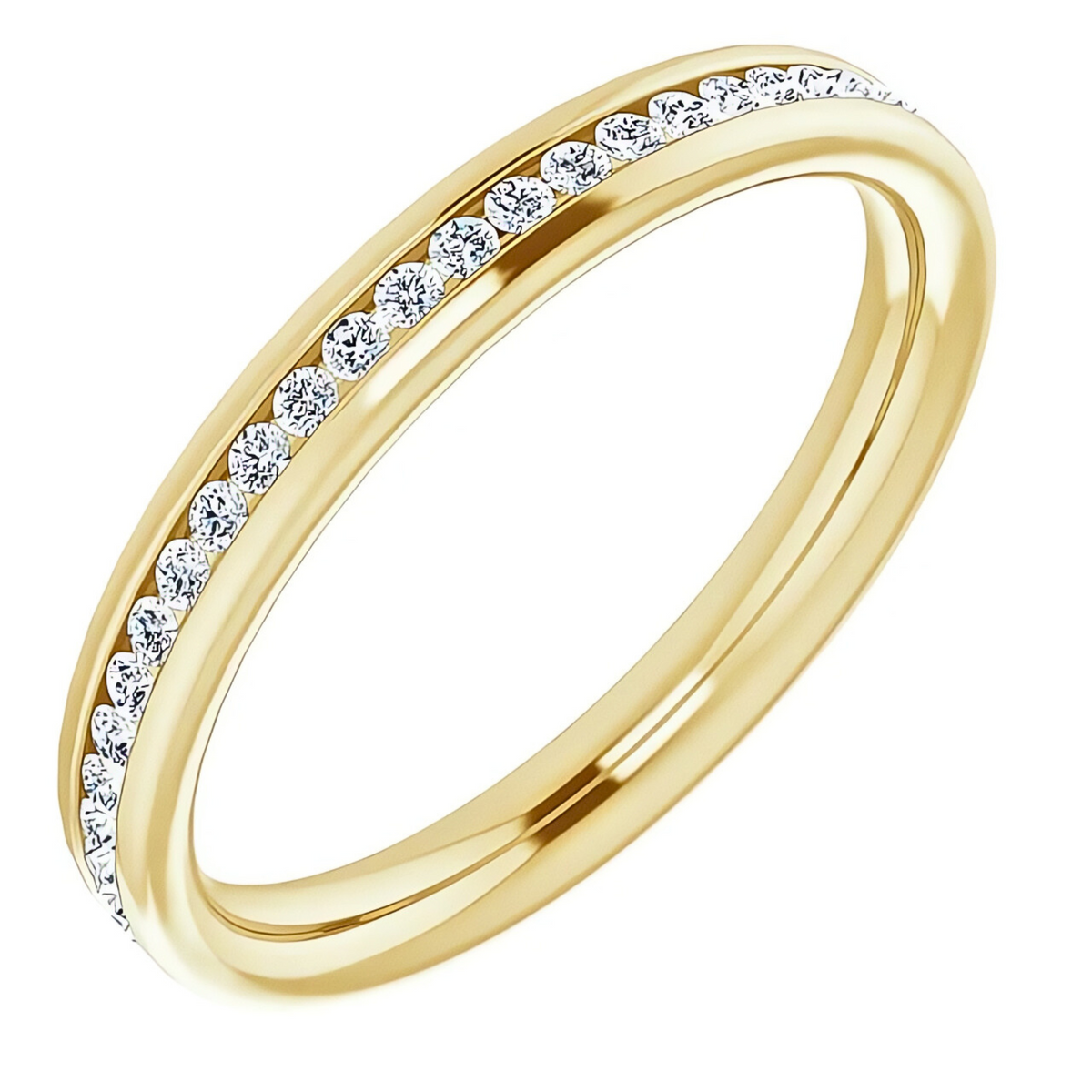 Helena Channel Diamond Wedding Ring