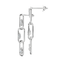 Rowe Pear and Marquise Lab Grown Diamond Link Earrings