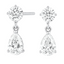Nora Round & Pear Lab Grown Diamond Drop Earrings