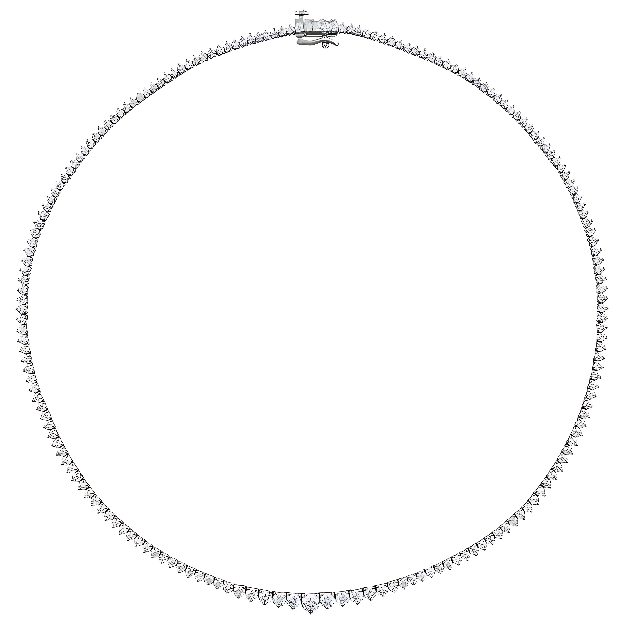 Alexis Graduated Lab Grown Diamond Tennis Necklace