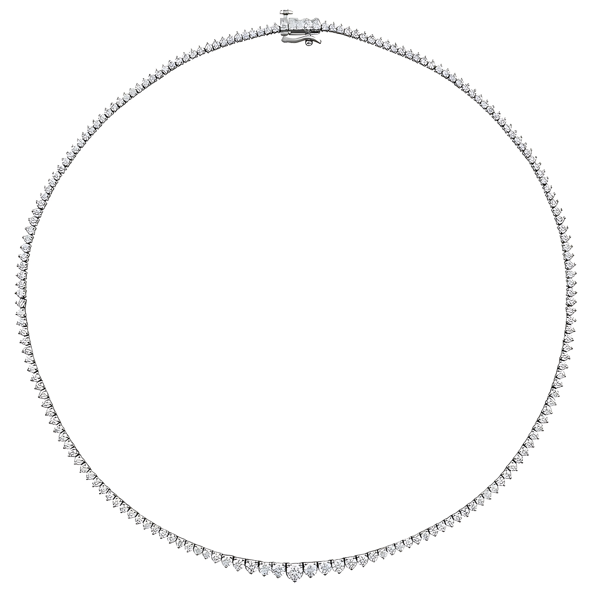 Alexis Graduated Lab Grown Diamond Tennis Necklace