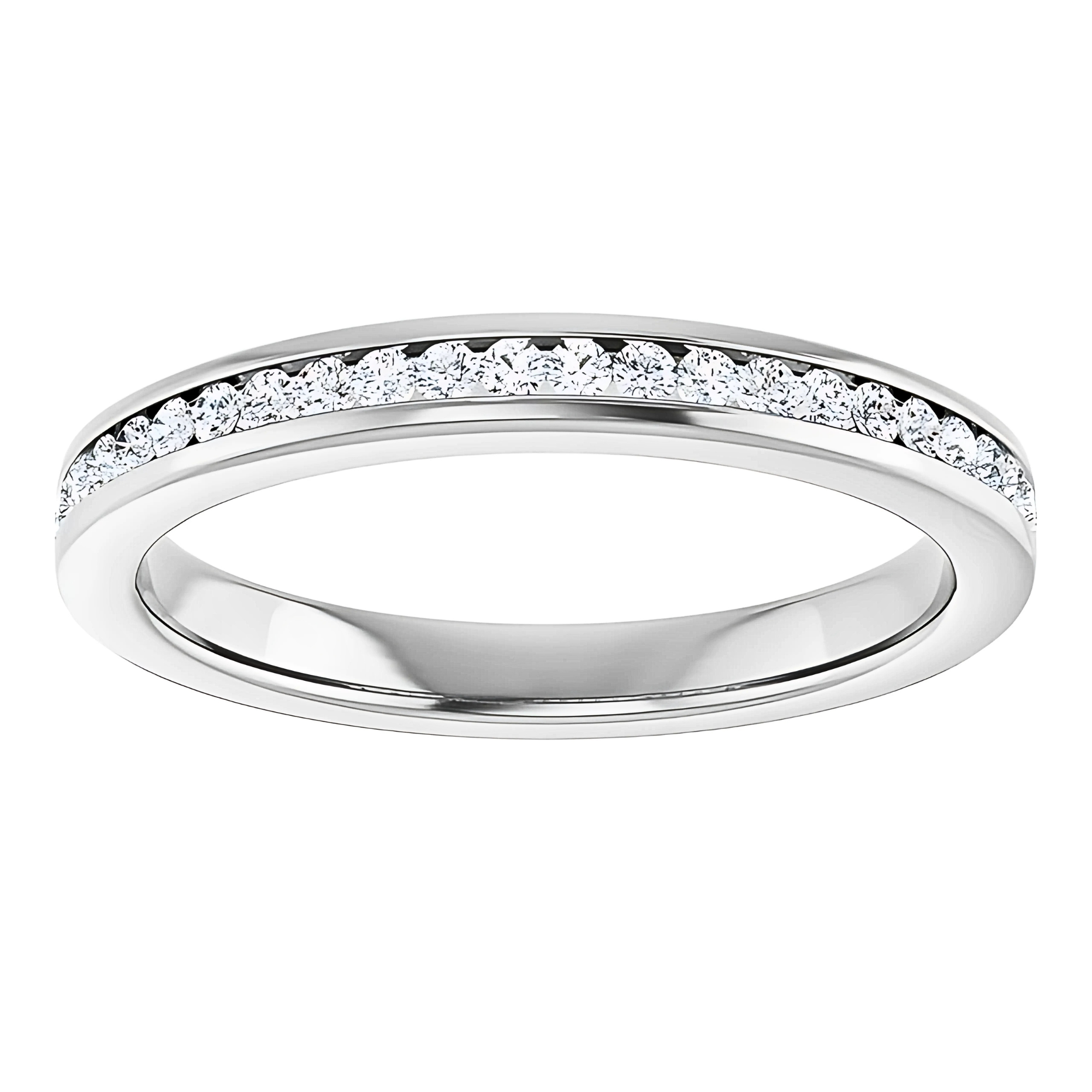 Hallie Channel Diamond Wedding Ring
