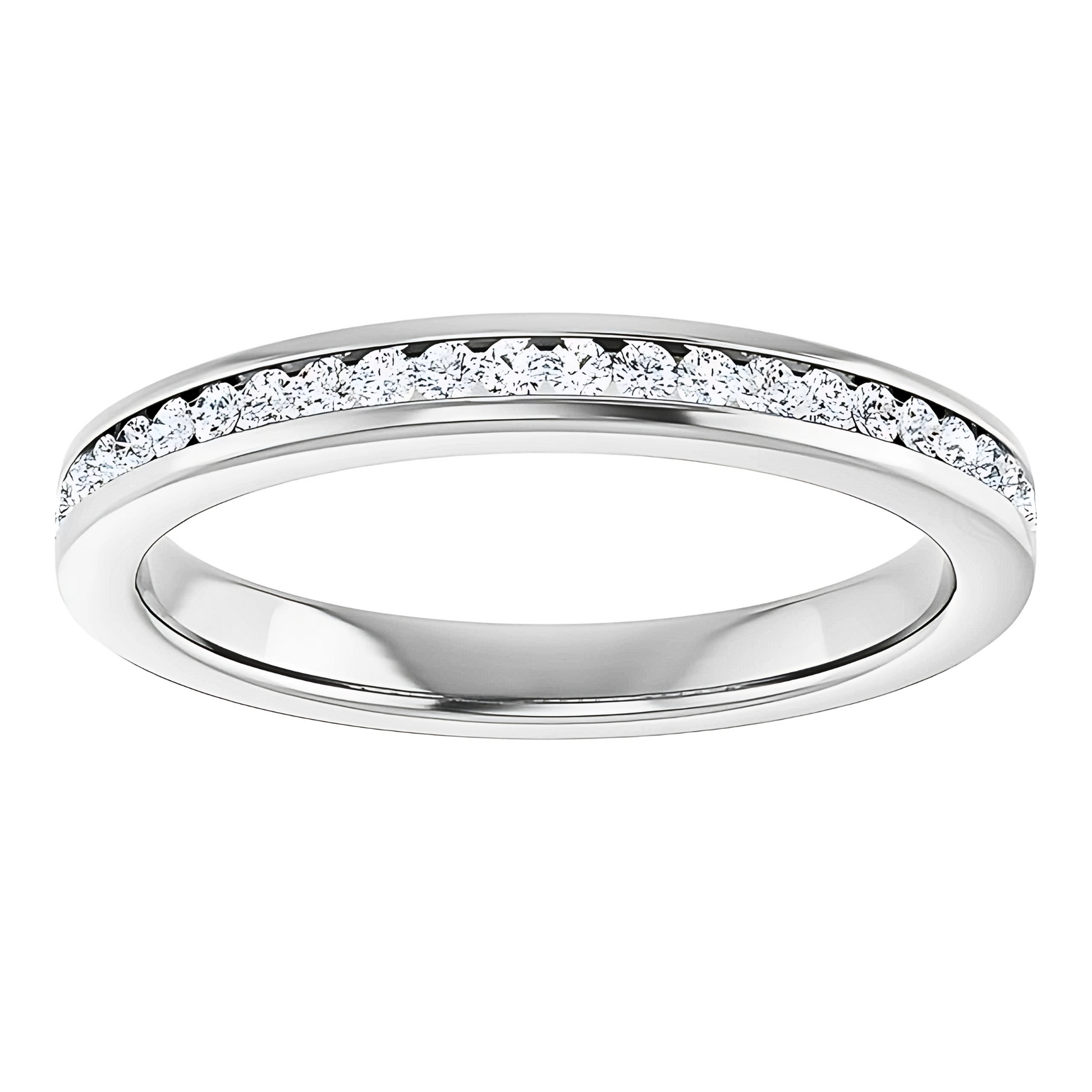 Hallie Channel Diamond Wedding Ring