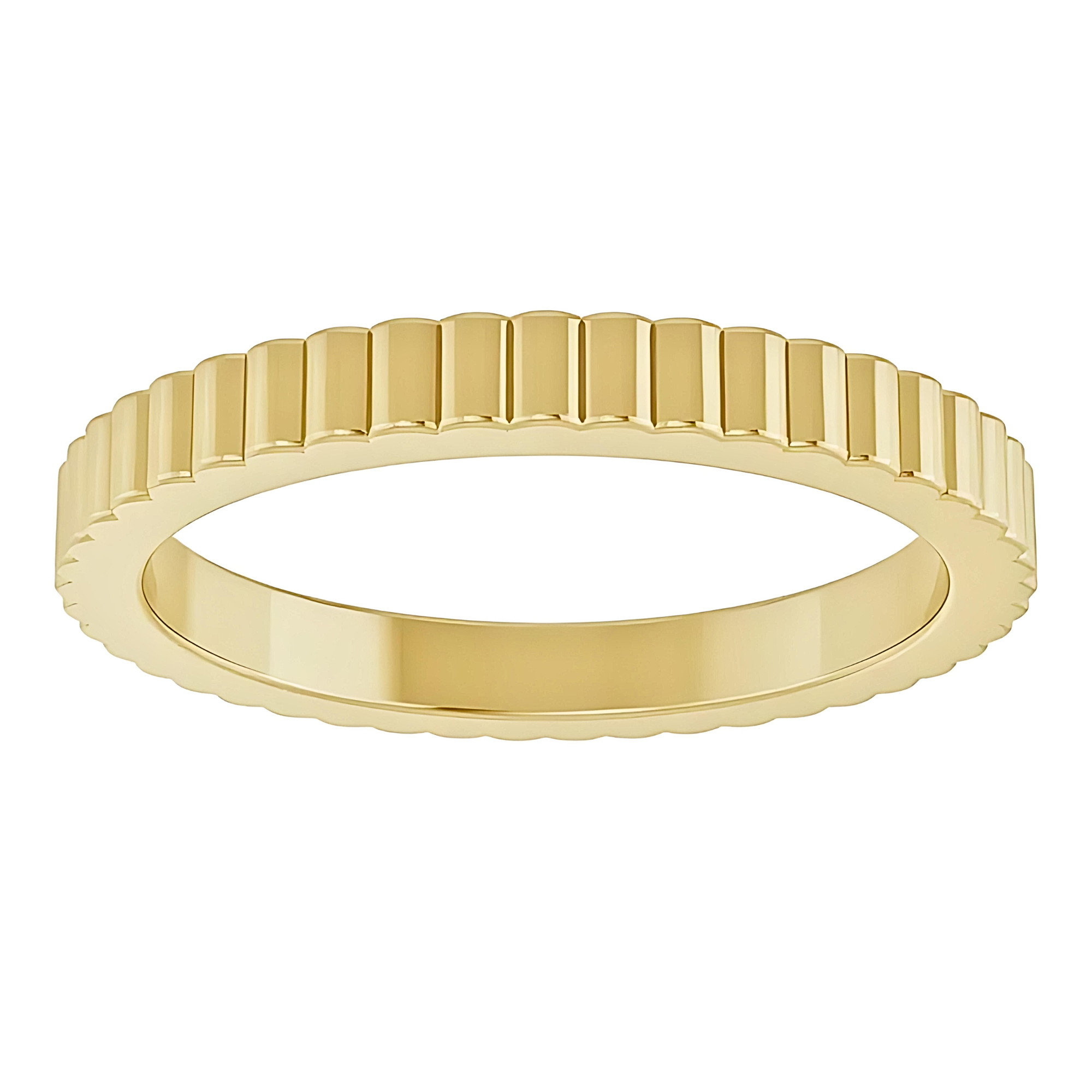 Arden Fluted Stacking Ring