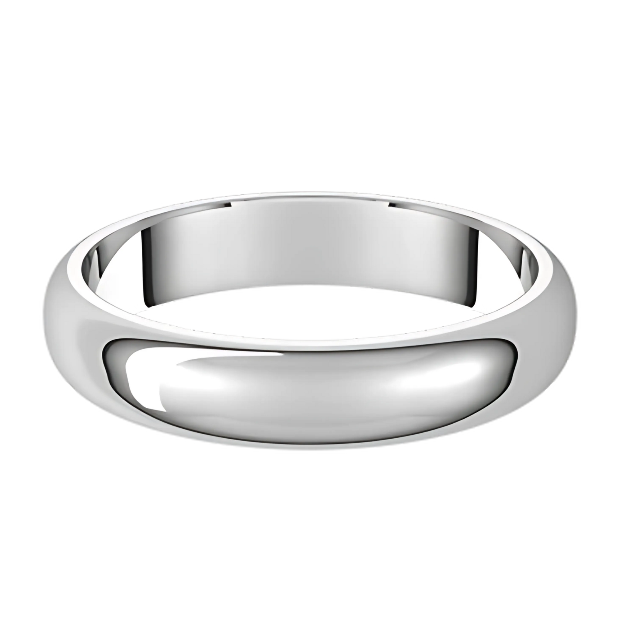 Classic Half Round Polished Men's Wedding Ring