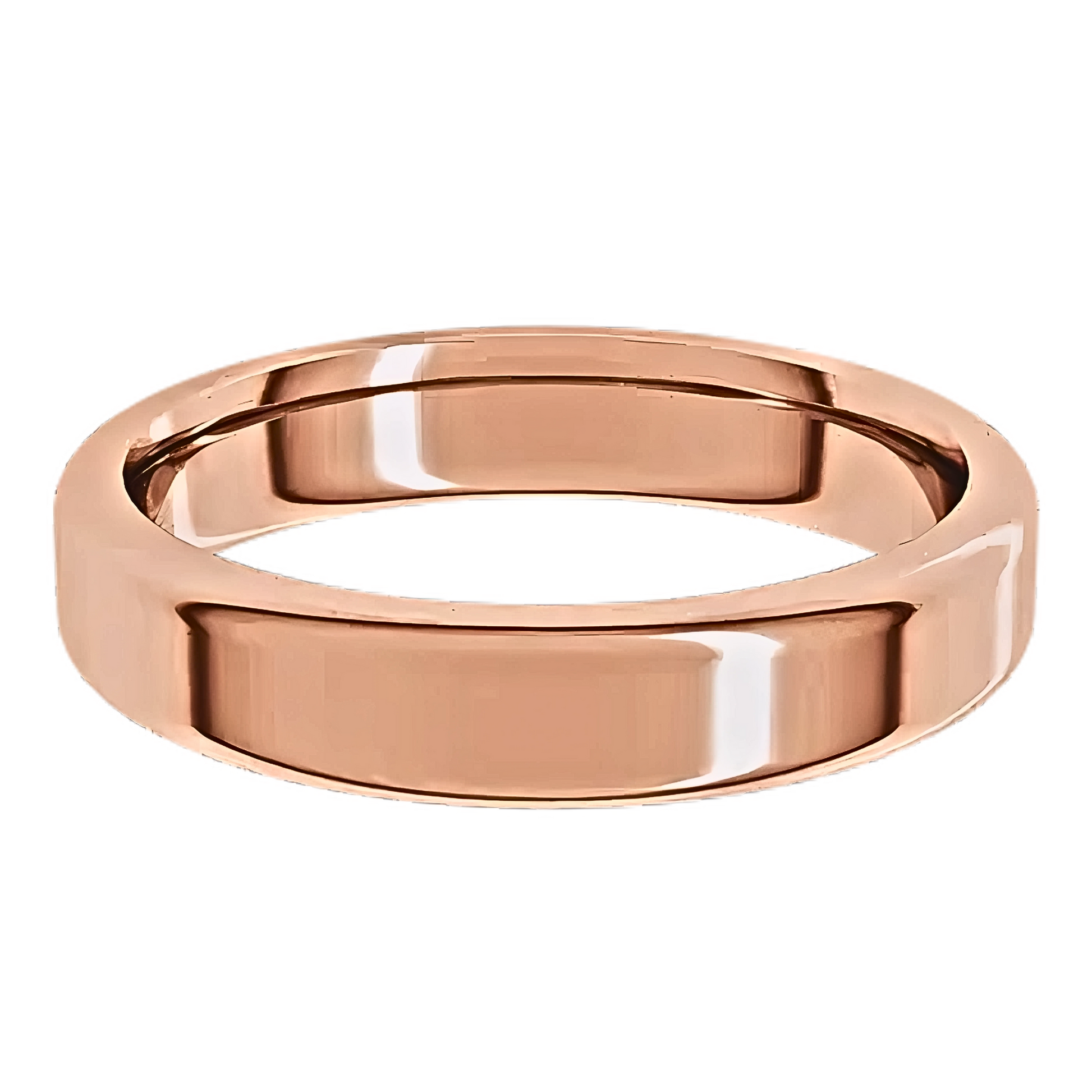 Comfort-Fit Round Edge Polished Men's Wedding Ring