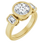 Giselle Three Stone Bezel Setting