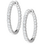 Harper Inside-Out Lab Grown Diamond Hoop Earrings