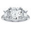Phoebe Trapezoid Three Stone Setting